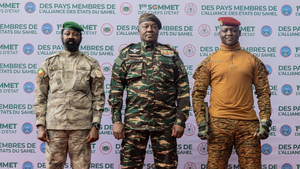 Les dirigeants de l'Alliance des États du Sahel lors du premier sommet des pays membres.